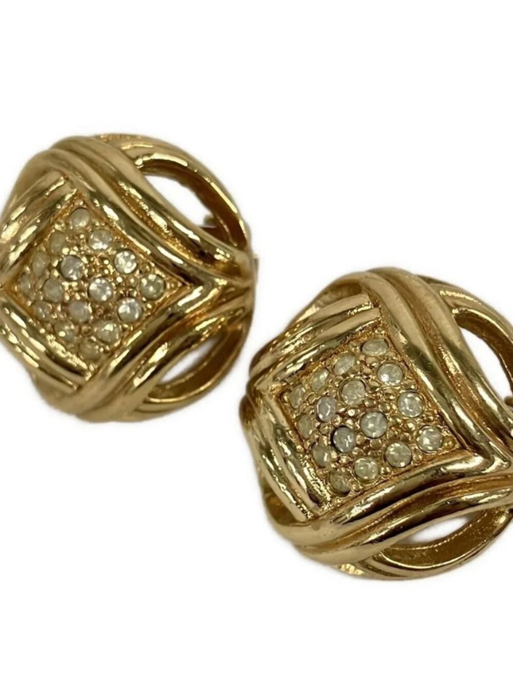 DIOR/ChristianDior - Gold rhinestone Clear Hardware Rhinestones - Picture 6 of 6